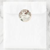 Sticker Rond Ensemble Mariage Botanica - Crème Tan (Sac)