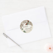 Sticker Rond Ensemble Mariage Botanica - Crème Tan (Enveloppe)