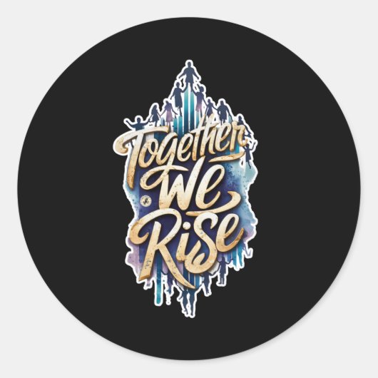 Sticker Rond Ensemble, Nous Nous Leissons. (Devant)