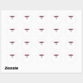 Sticker Rond Ensemble Plus Fort Votre Vote (Feuille)