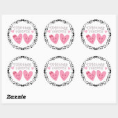 Sticker Rond Ensemble pour toujours (Feuille)