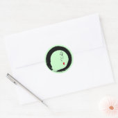 Sticker Rond Enso avec texte kanji "With Love" (Enveloppe)