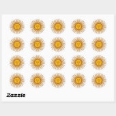 Sticker Rond Ensoleillement (Feuille)