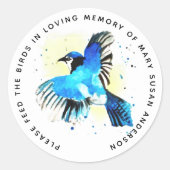 Sticker Rond Enterrement commémoratif de l'ensemble de semences (Devant)