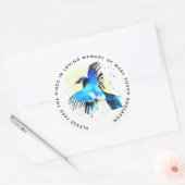 Sticker Rond Enterrement commémoratif de l'ensemble de semences (Enveloppe)