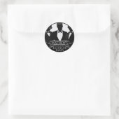 Sticker Rond Enterrement de vie de garçon (Sac)