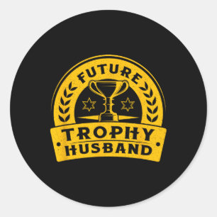 Sticker Rond Enterrement de vie de garçon drôle futur mari homm