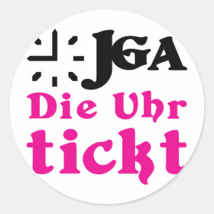 Sticker Rond enterrement de vie de garçon / mariage