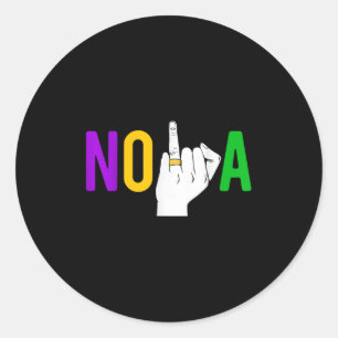 Sticker Rond Enterrement de vie de jeune fille à la Nouvelle-Or