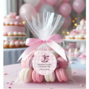 Sticker Rond Enterrement de vie de jeune fille Cowgirl Vintage 