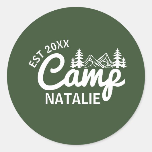 Sticker Rond Enterrement de vie de jeune fille personnalisé pou (Devant)