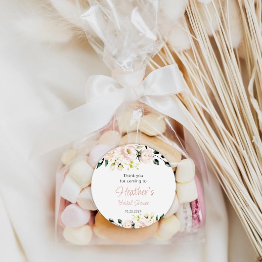 Sticker Rond Enterrement de Vie de Jeune Fille Rose Gold Party