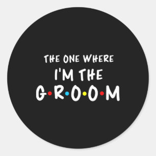 Sticker Rond Enterrement de vie de jeune fille The One Where I'