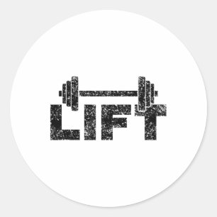 Sticker Rond Entraînement de levage de poids de musculation Gym