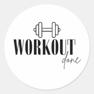 Sticker Rond Entraînement terminé