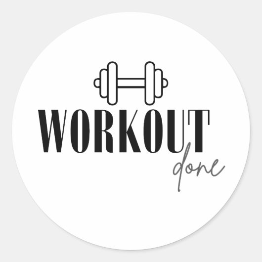 Sticker Rond Entraînement terminé (Devant)
