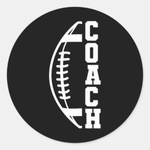 Sticker Rond Entraîneur de football 3