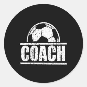 Sticker Rond Entraîneur de Football Personnel d'Encadrement Spo