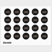 Sticker Rond Entraîneur de maths Appréciation du léopard Amusem (Feuille)