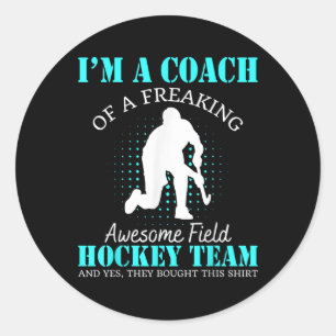 Sticker Rond Entraîneur d'une équipe de hockey sur gazon génial