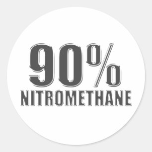 Sticker Rond Entrave de nitrométhane emballant le carburant