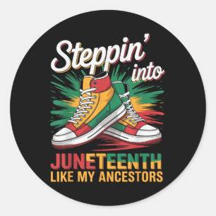 Sticker Rond Entrée Dans Le 11E Junetten Femme Black Girls Sn