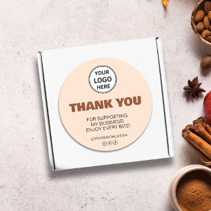 Sticker Rond Entreprise de boulangerie Merci
