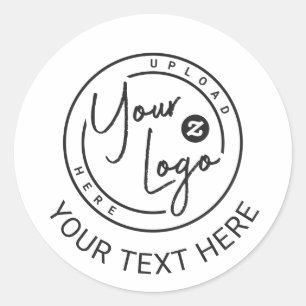 Sticker Rond Entreprise de logo de marque personnalisée