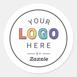 Sticker Rond Entreprise de logo personnalisé marqué