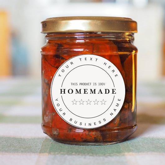 Sticker Rond Entreprise de petite taille entièrement modifiable