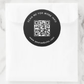Sticker Rond Entreprise Professionnelle QR Code Analyse-Moi Pou (Sac)