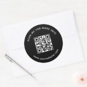 Sticker Rond Entreprise Professionnelle QR Code Analyse-Moi Pou (Enveloppe)