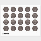 Sticker Rond Entreprise/profil au sol (Feuille)