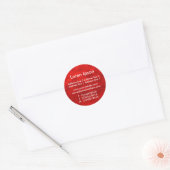 Sticker Rond Entreprise/Profil Red Planet (Enveloppe)