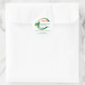 Sticker Rond Entretien de pelouse vert (Sac)
