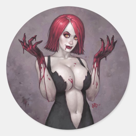 Sticker Rond Entrez OH ! (Devant)