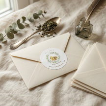 Envelop Baby-Shower Aquarelle Minimaliste Caneton