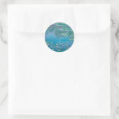 STICKER ROND ENVELOPE SEAL : CLAUDE MONET : NÉNUPHAR (Sac)