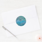 STICKER ROND ENVELOPE SEAL : CLAUDE MONET : NÉNUPHAR (Enveloppe)