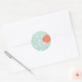 STICKER ROND ENVELOPE SEAL : STYLE JAPONAIS : MOTIF DE POISSON (Enveloppe)
