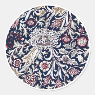 STICKER ROND ENVELOPE SEAL : WILLIAM MORRIS : CONCEPTION TENTE