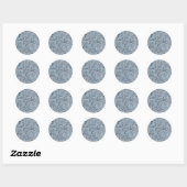 STICKER ROND ENVELOPE SEAL : WILLIAM MORRIS : JASMINE (Feuille)