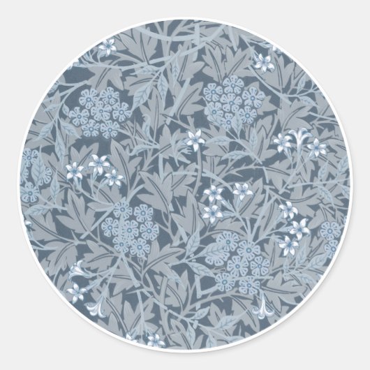 STICKER ROND ENVELOPE SEAL : WILLIAM MORRIS : JASMINE (Devant)