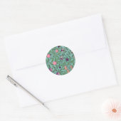 STICKER ROND ENVELOPE SEAL : WILLIAM MORRIS : POMEGRANATES (Enveloppe)