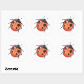 Sticker Rond Enveloppe autocollante Lady Bug (Feuille)
