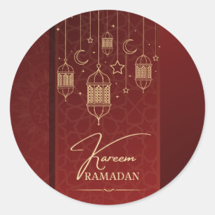 Sticker Rond Enveloppe cadeau Ramadan Kareem