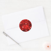 Sticker Rond Enveloppe cadeau Red Ruby Gemstone Invitation Enve (Enveloppe)