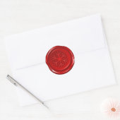 Sticker Rond enveloppe cire scellée de noël (Enveloppe)