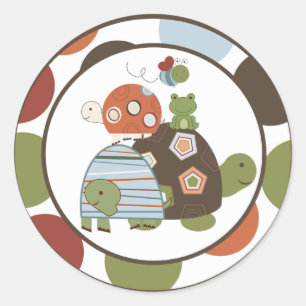 Sticker Rond Enveloppe de 20 à 1,5 po Sceau Laguna Beach Turtle