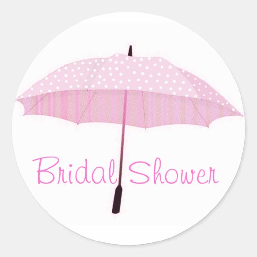 Sticker Rond Enveloppe de douche nuptiale (Devant)